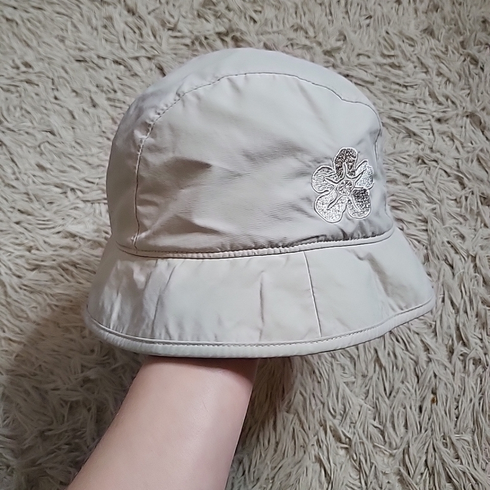 Eddie Bauer Bucket Hat Outdoors Garden Hiking Travel Flower Embroidery Detail ✨️